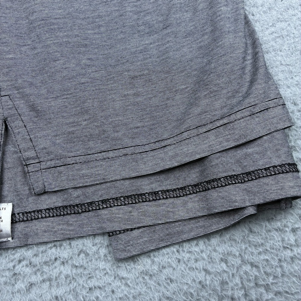 Peter Millar Polo Shirt Men's L Gray Striped Cotton Golf Jasna Polana TPC Logo - Picture 8 of 10